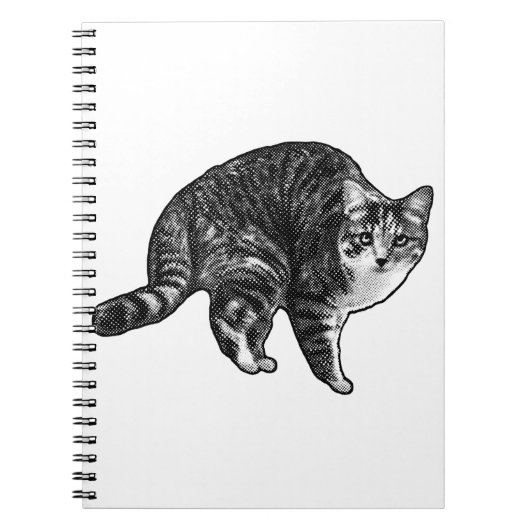 タビー猫のリストタイム ノートブック (正面)