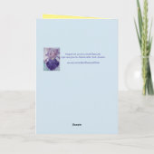 タビー猫の可愛い猫が水彩誕生日カード カード (裏面)