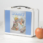 タビー猫の水彩かわいい子どもたちのお弁当 メタルランチボックス (インサイチュ)