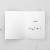 タビー猫の魅力的クリスマスカード サンキューカード (内部)