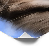 タビー猫アクリルの悲しい絵画鳴き声 ポスター (コーナー)