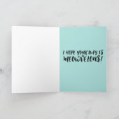 タビー猫キッテン誕生日グリーティングカード カード (内部)