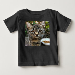 タビー猫ネコ目連絡 ベビーTシャツ