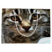 タビー猫ネコ目連絡 ラージペーパーバッグ (裏面)