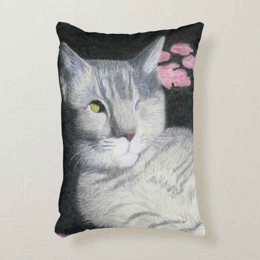 タビー猫 アクセントクッション (正面(垂直))