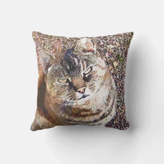 タビー猫 クッション (裏面)