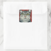 タビー猫 スクエアシール (バッグ)