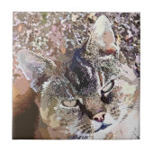 タビー猫 タイル (正面)