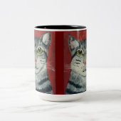 タビー猫 ツートーンマグカップ (中央)