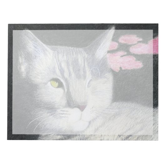 タビー猫 ノートパッド (正面)