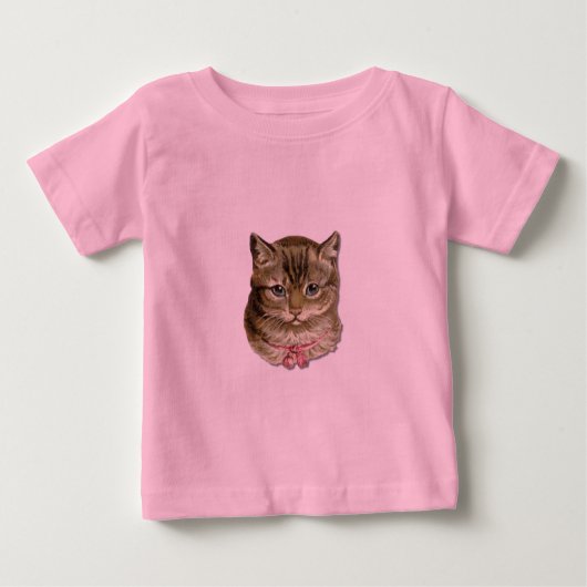 タビー猫 ベビーTシャツ (正面)