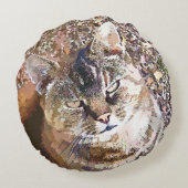 タビー猫 ラウンドクッション (裏面)