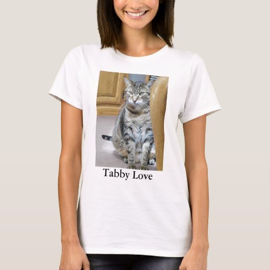 タビー猫 Tシャツ (正面)