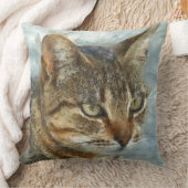 タビー素晴らしキャットクローズアップグラファイト鉛筆ポルトラ クッション (ブランケット)