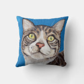 タビー絵画ネコ クッション (裏面)