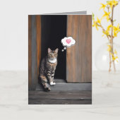 タビー考えキャッツオブユー カード (黄色い花)