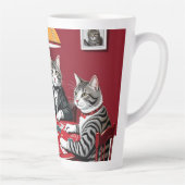 タビー遊キャッツトランプのポーカー カフェラテマグ (右)