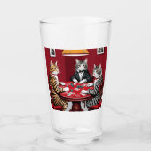 タビー遊キャッツトランプのポーカー タンブラーグラス (正面)