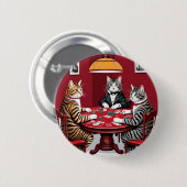 タビー遊キャッツトランプのポーカー 缶バッジ (正面&裏面)