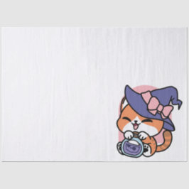 タビー魔女の魔法薬 – かわいいハロウィンの猫デザイン 薄葉紙