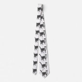 タビー・キャット・キャッツ・白黒・メンズ・ネック・タイ ネクタイ (裏面)