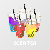 タピオカティーバブルドリンク ウィンドウサイン (シート)