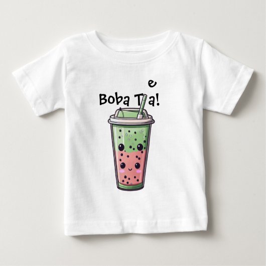 タピオカティーベイビートップス ベビーTシャツ (正面)