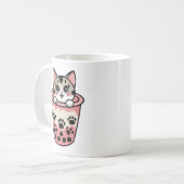 タピオカティー猫 コーヒーマグカップ (正面左)