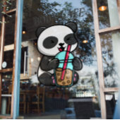 タピオカティー、タピオカ入りミルクティー ウィンドウサイン