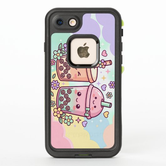 タピオカドリンクの友達 LifeProof iPhoneケース (裏面)
