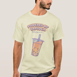 タピオカパワーで動く!キュートな泡茶Tシャツ Tシャツ