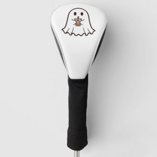タピオカ付きの可愛いハロウィンのおばけ ゴルフヘッドカバー