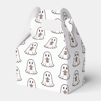 タピオカ付きの可愛いハロウィンのおばけ フェイバーボックス