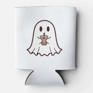 タピオカ付きの可愛いハロウィンのおばけ 缶クーラー