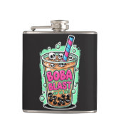 タピオカ爆弾 – 飲むか死ぬか! ステンレスボトル フラスク (正面)