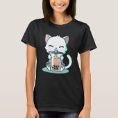 タピオカ猫 Tシャツ (正面)