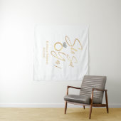 タピズ彼女はYesと言った！婚約した結婚BackdropBanne タペストリー (インサイチュ(横))