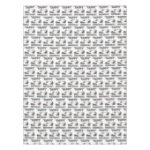 タピーハッピーバースデーデイタップダンスタップダンスシューズ テーブルクロス (正面)