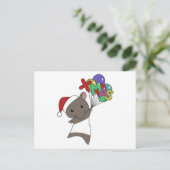 タピールクリスマスタピアーズ冬の動物 ポストカード (スタンド正面)
