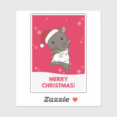 タピールクリスマステパイア冬の動物シール シール (シート)