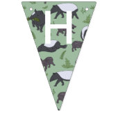 タピールファミリーディナーinグリーン バンティングフラッグ (第2の旗)