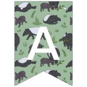 タピールファミリーディナーinグリーン バンティングフラッグ (第3の旗)