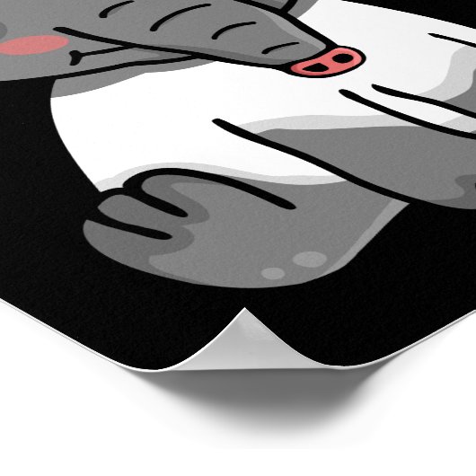 タピールラバーキッズかわいいタピラス女性タピール ポスター (角)