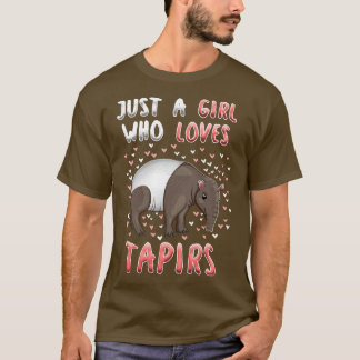 タピール好きの女の子 Tシャツ