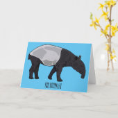 タピール漫画イラストレーション カード (黄色い花)