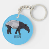 タピール漫画イラストレーション キーホルダー (裏面)