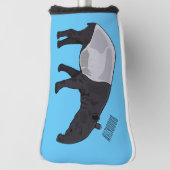 タピール漫画イラストレーション ゴルフヘッドカバー (回転90)