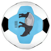 タピール漫画イラストレーション サッカーボール (回転)