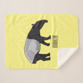 タピール漫画イラストレーション シェルパブランケット (正面(横))