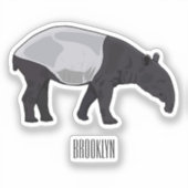 タピール漫画イラストレーション シール (正面)